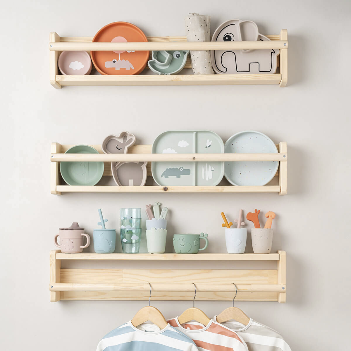 Silikone Stick&Stay snacktallerken Lalee Sand