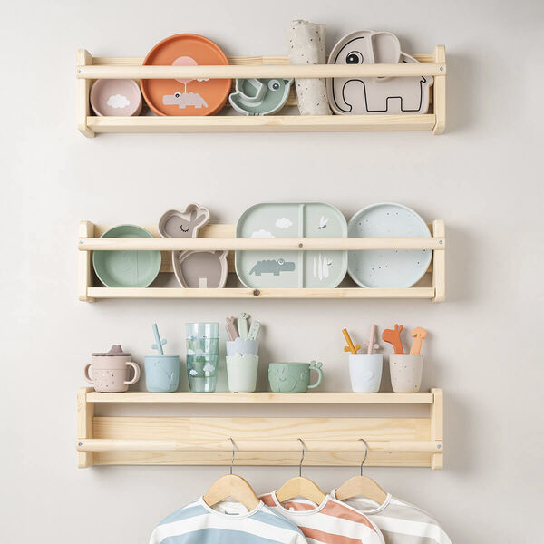 Silikone Stick&Stay snacktallerken Lalee Sand