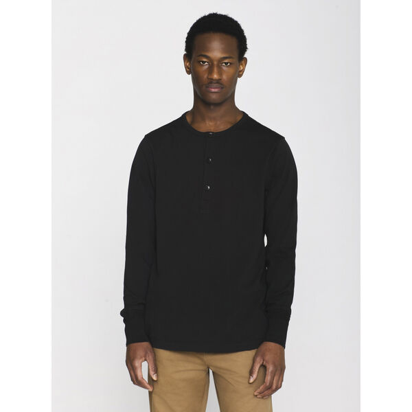 BO long sleeve henley - GOTS/Vegan