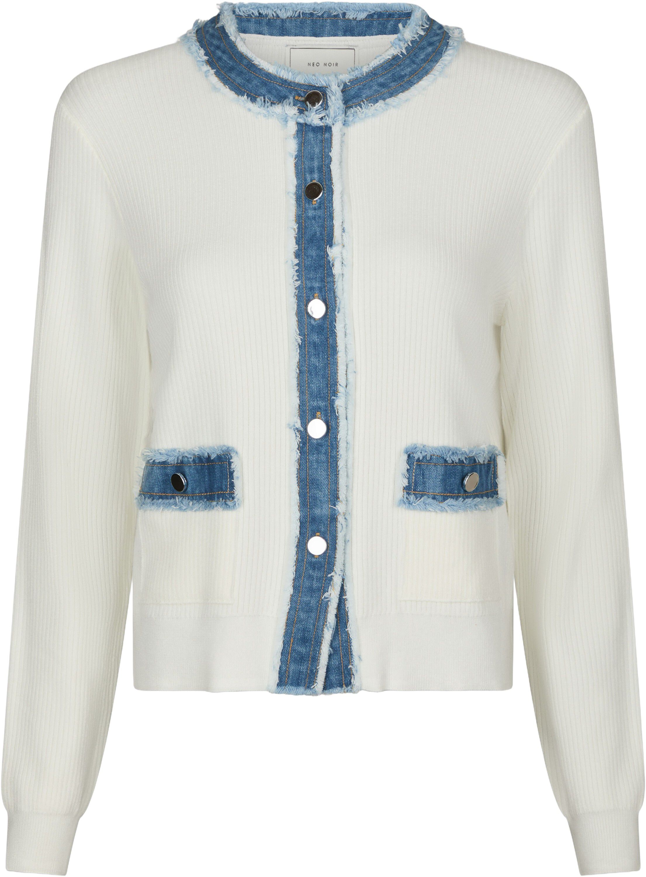 Zelma Knit Denim Cardigan