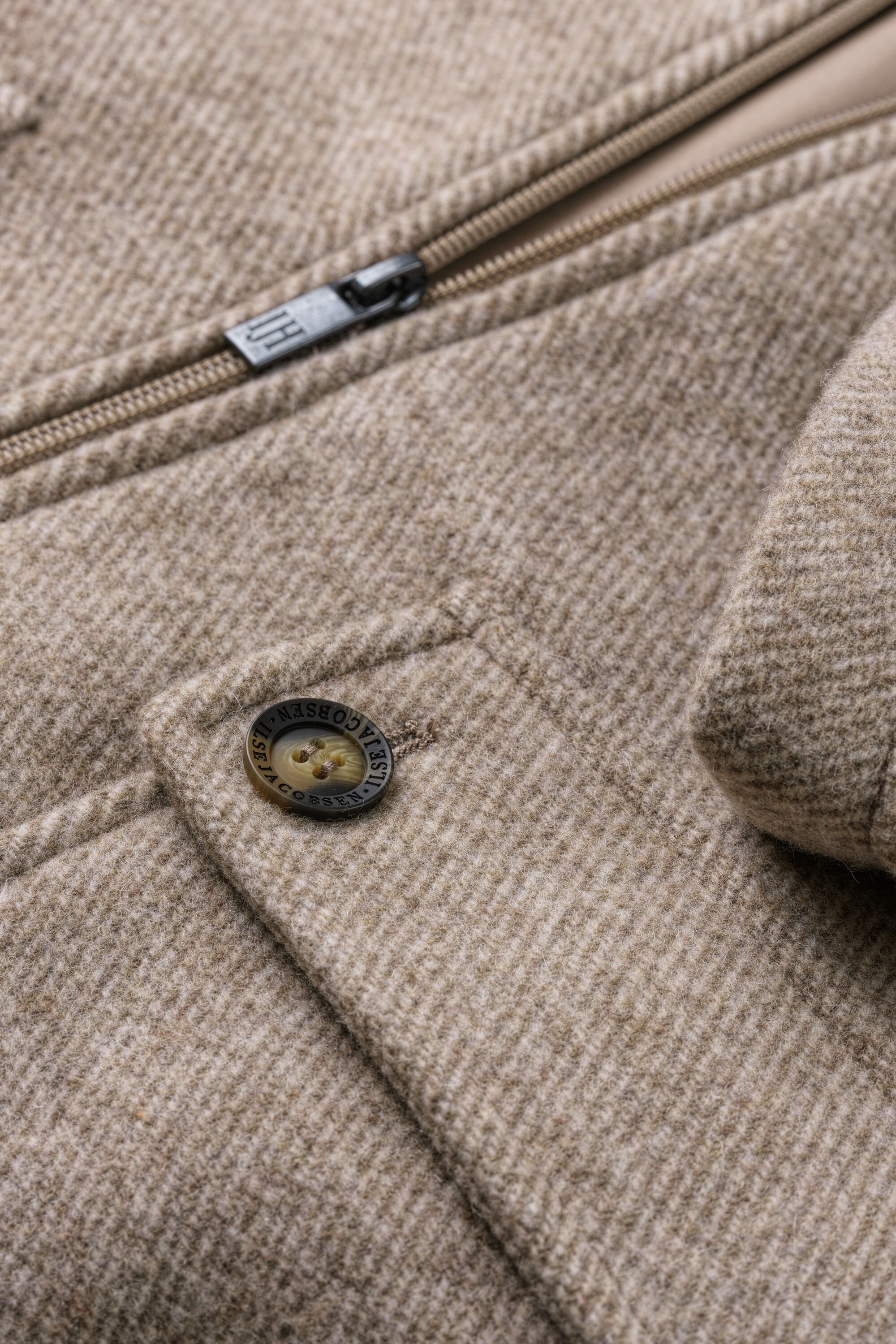 Zipped Jacket with Patched Pockets