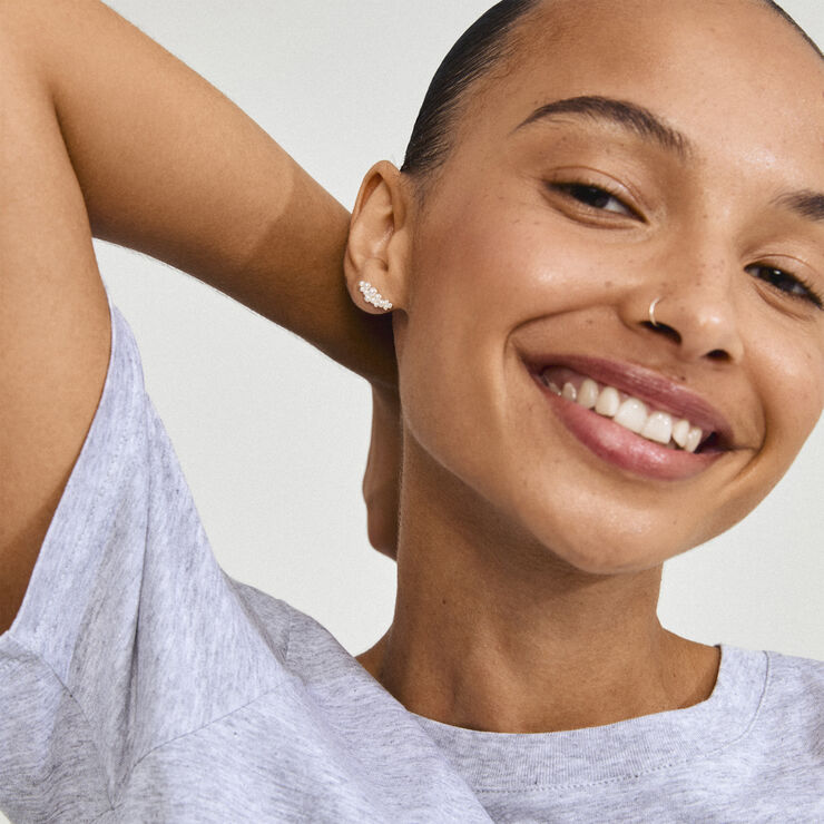 JOVA pearl earrings silver-plated