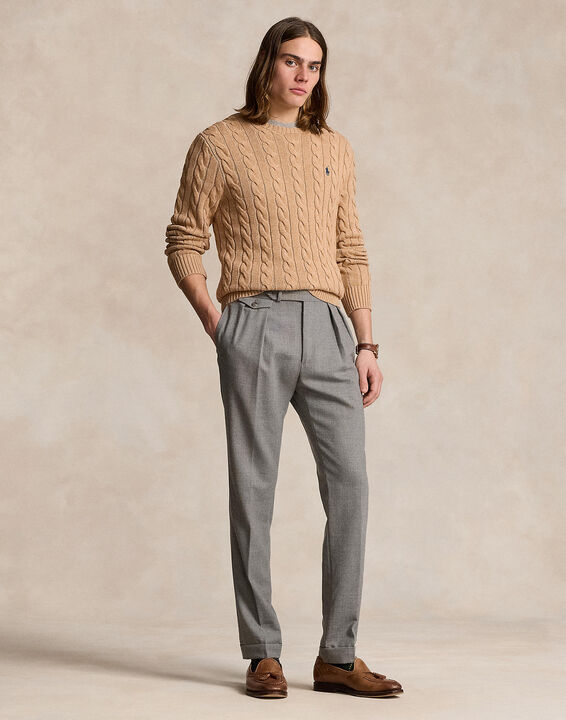 Cable-Knit Cotton Sweater
