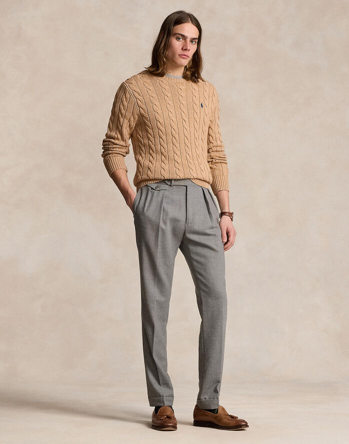 Cable-Knit Cotton Sweater