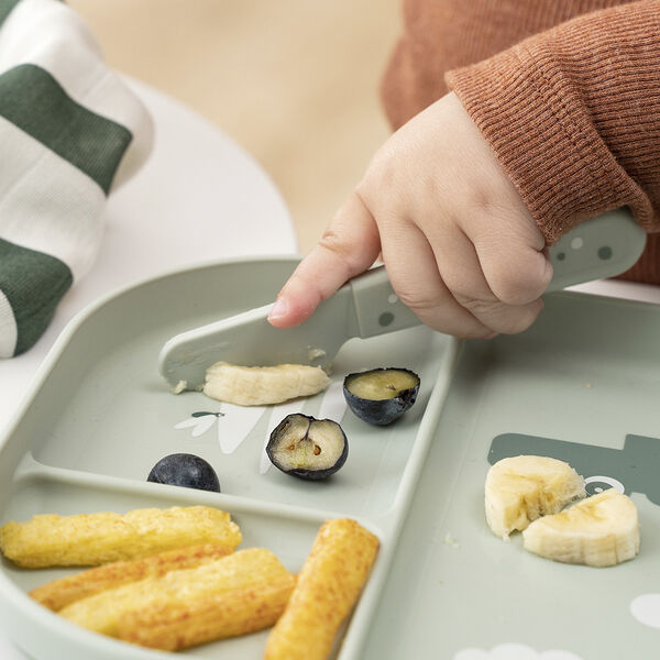 Foodie bestiksæt Happy dots Grøn