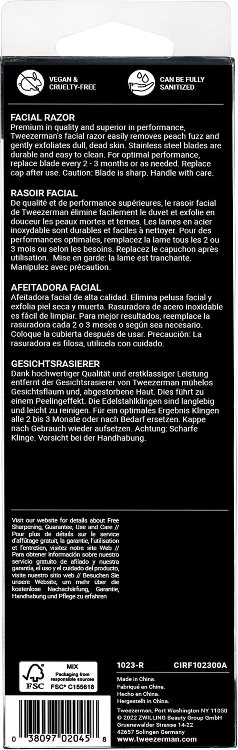 TWEEZERMAN Facial Razor