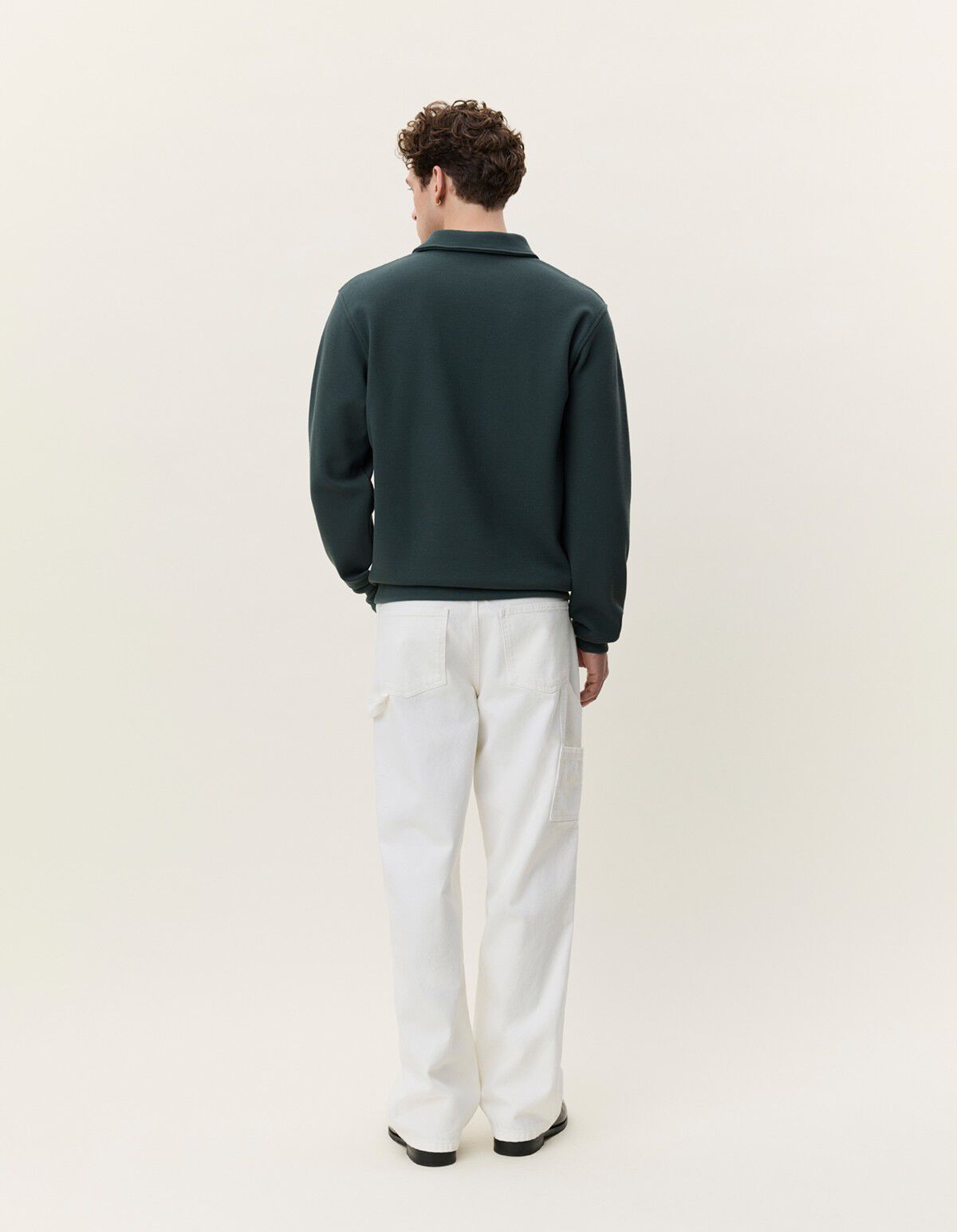 Piqu&eacute; Polo Sweatshirt