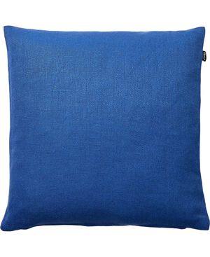 linen/kobolt blå, pyntepude
