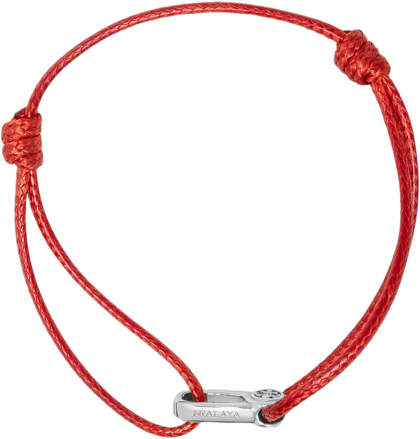 String Bracelet with Silver Hook