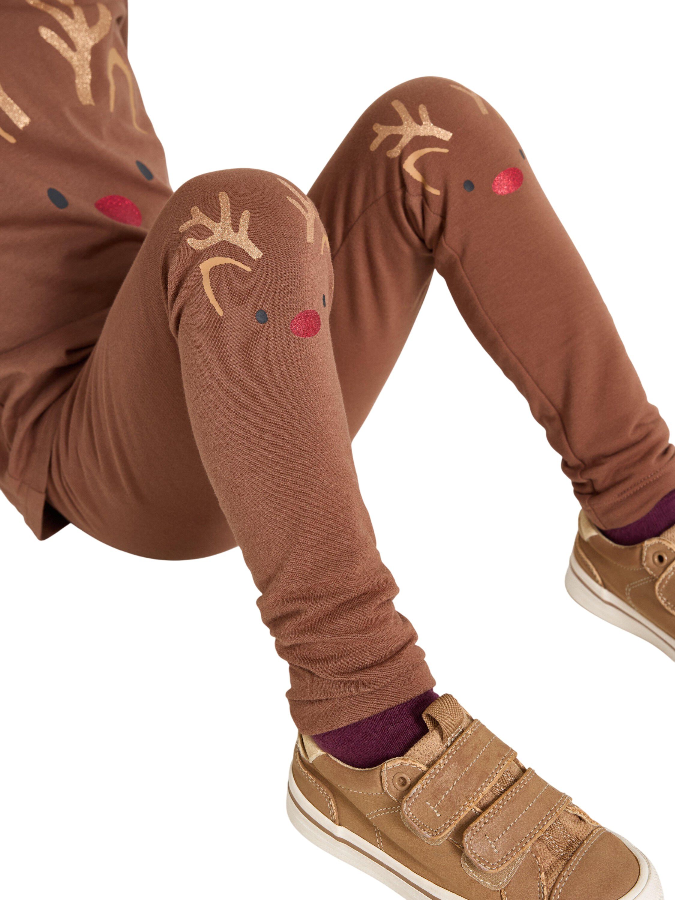 Myke leggings med b&oslash;rstet innside o