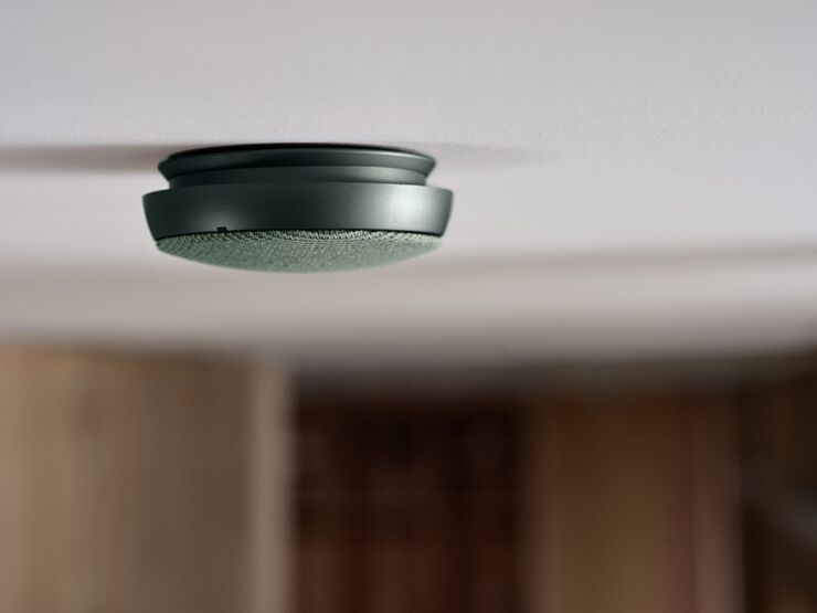 Røykvarsler optisk 10 cm Grønn