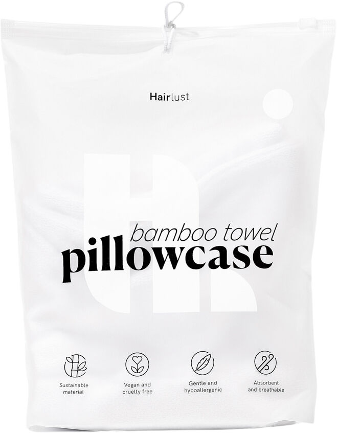 Towel Pillowcase, White 60x63/70cm