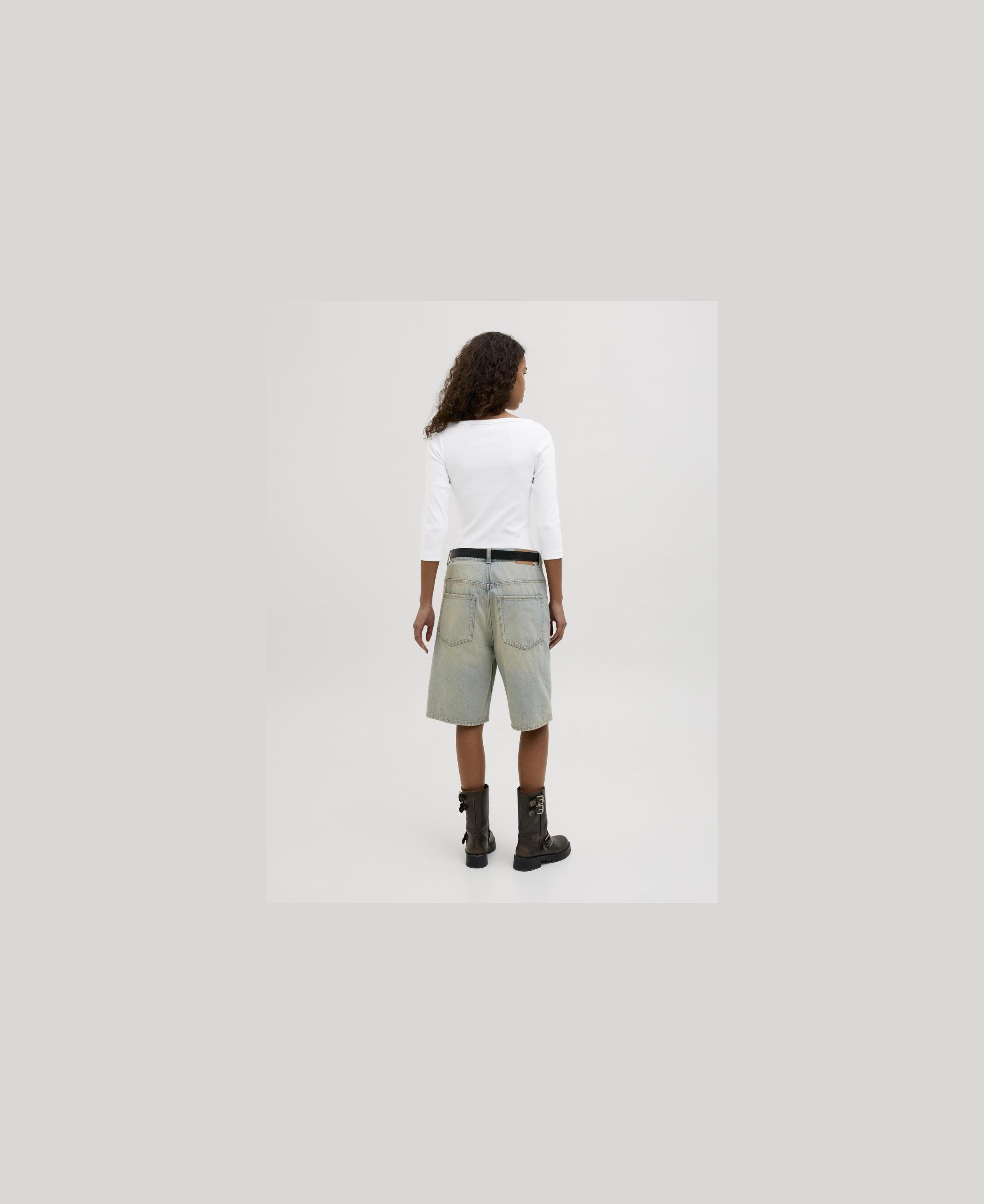 Jxfifi Str 3/4 Boatneck Top Jrs Noos