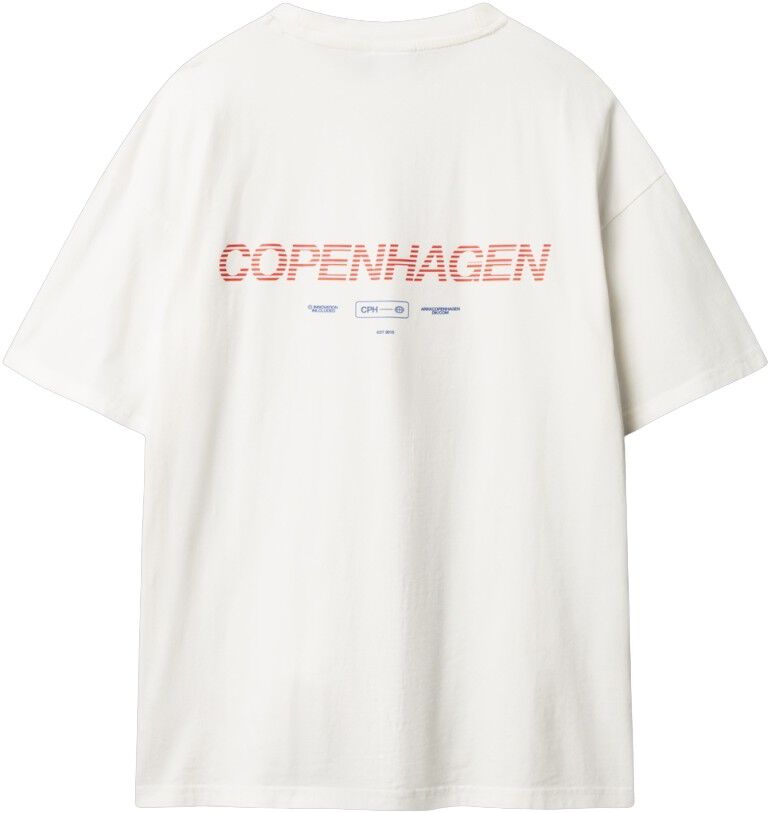 ARKK CPH Boxy Tee Off White Solid Blue