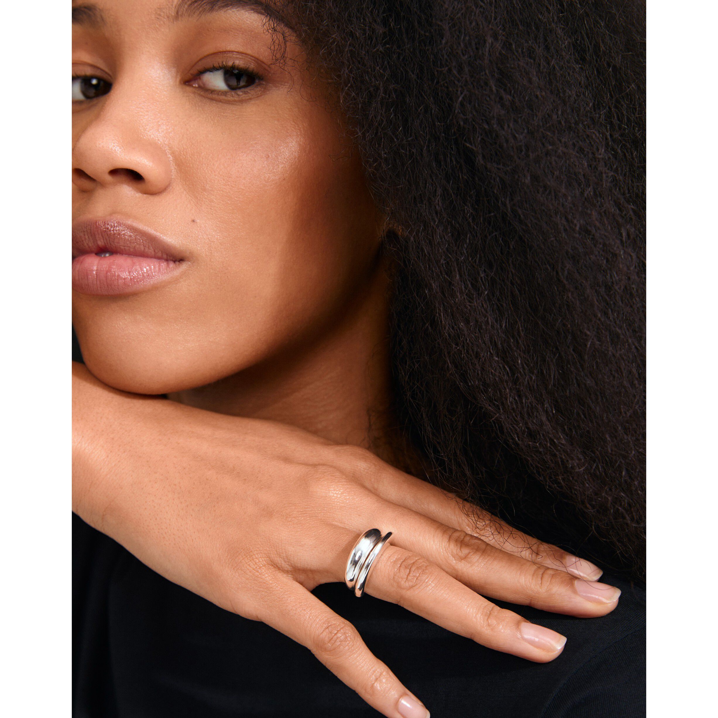 KAISYN ring, 2-in-1 set, silver-plated