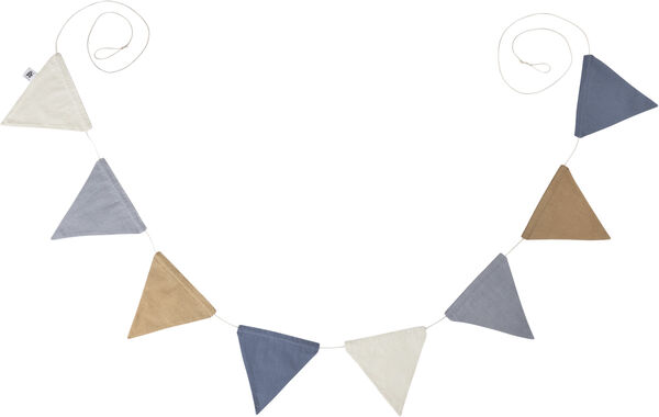 Flagranke, dobbelt-sidet, forest lake blue