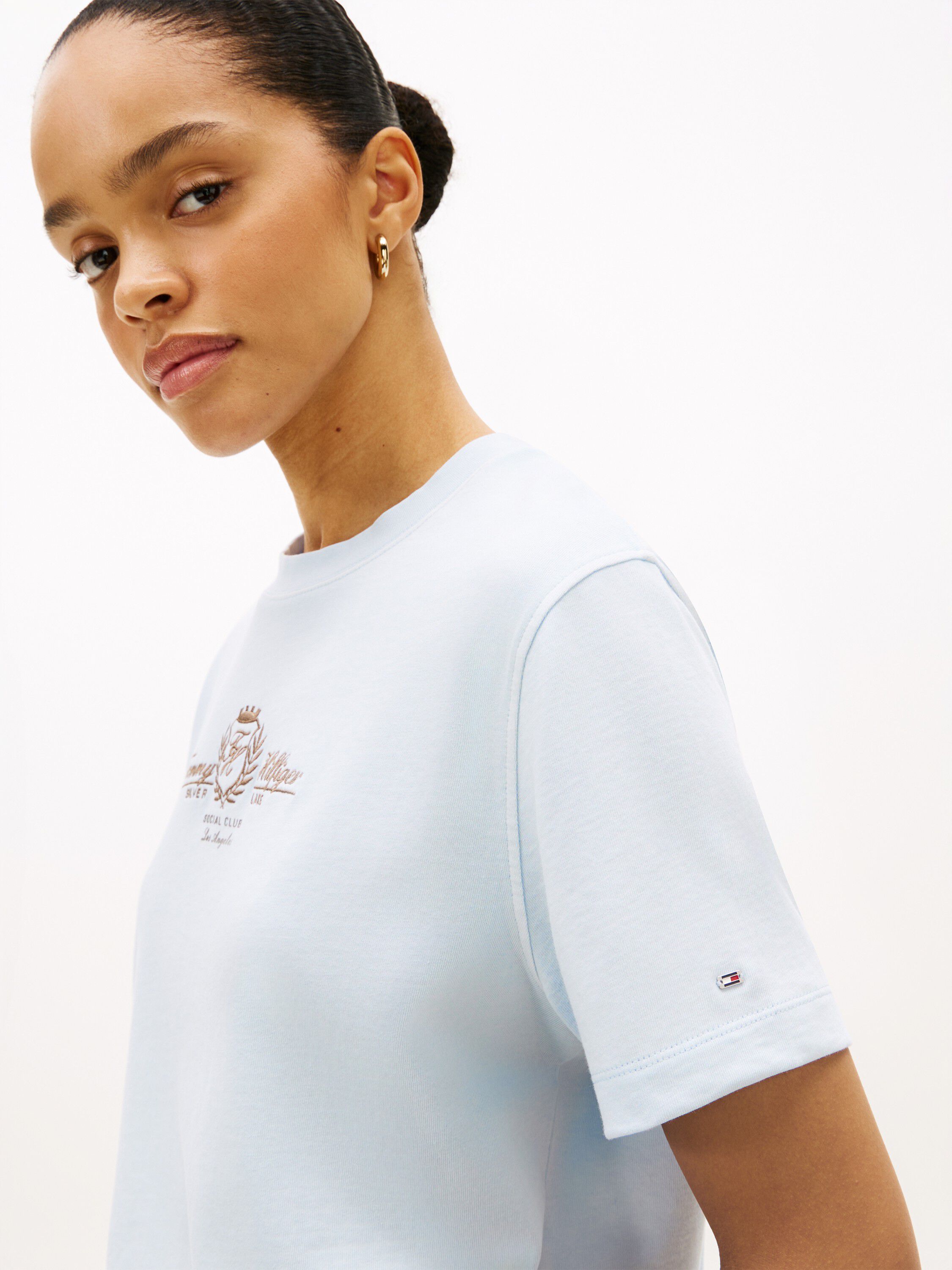 Crest Logo Embroidery Relaxed T-Shirt