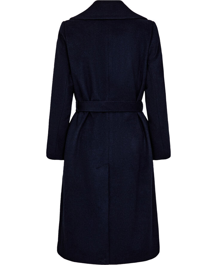 Cashmere Coat W - Clareta Belt Midi