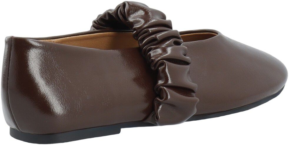 BIALUNA Scrunchie Ballet Flat Faux Leather