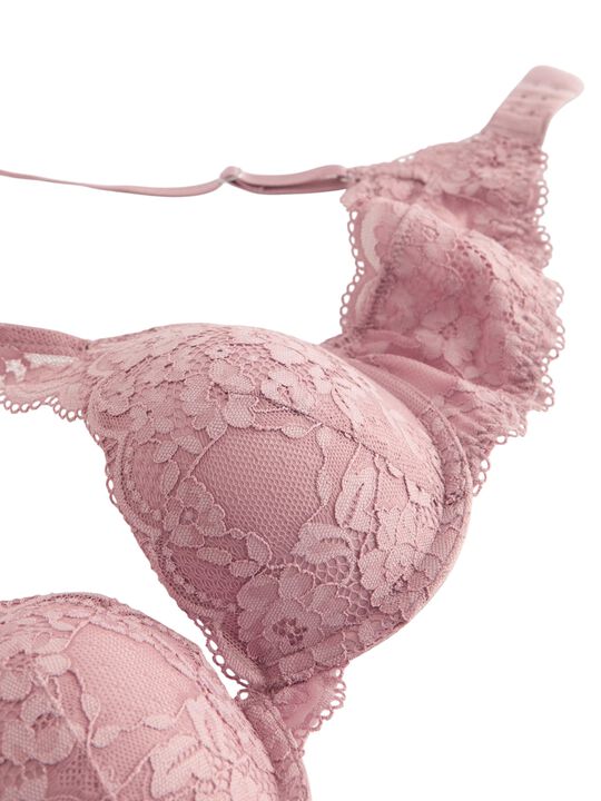Malva push-up-bh med blonder
