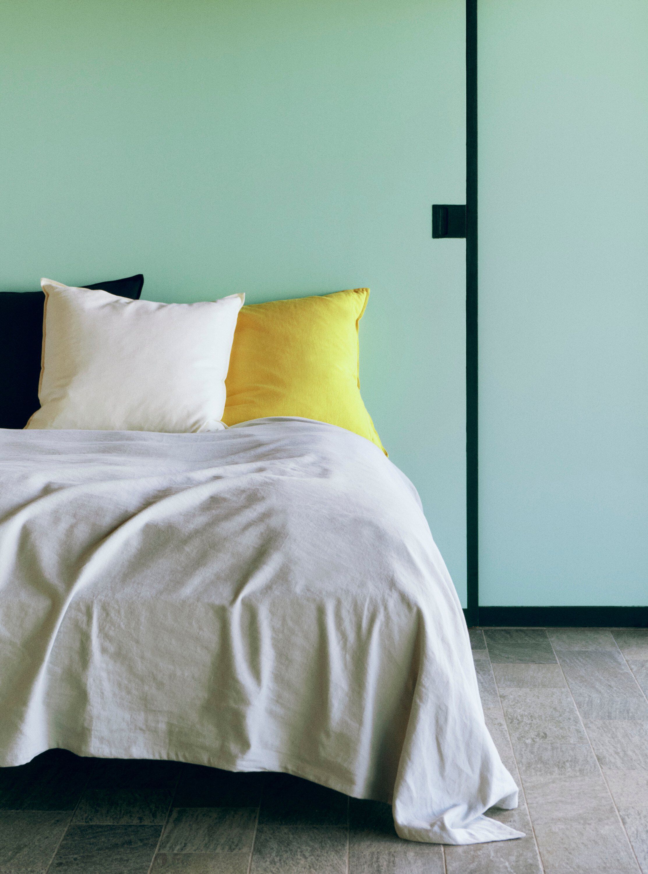 Linen Cushion-60 x 60-Lemon yellow