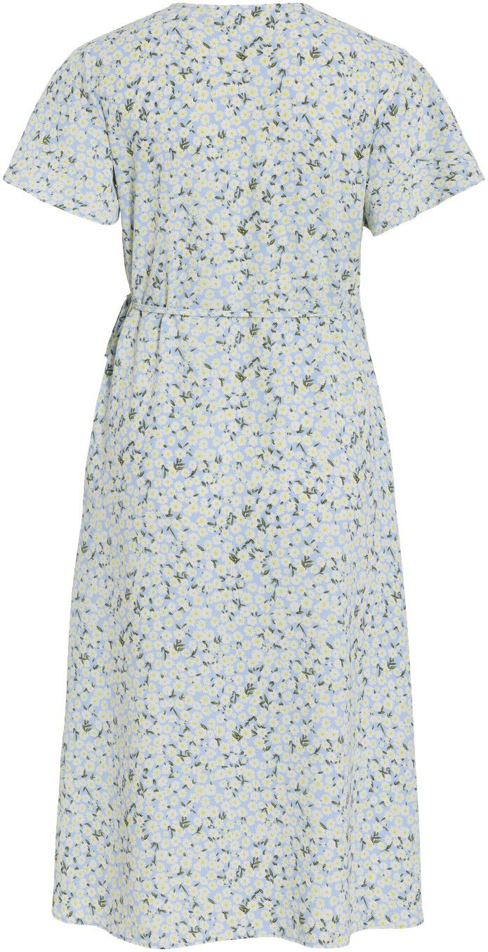 VILOVIE S/S WRAP MIDI DRESS - NOOS