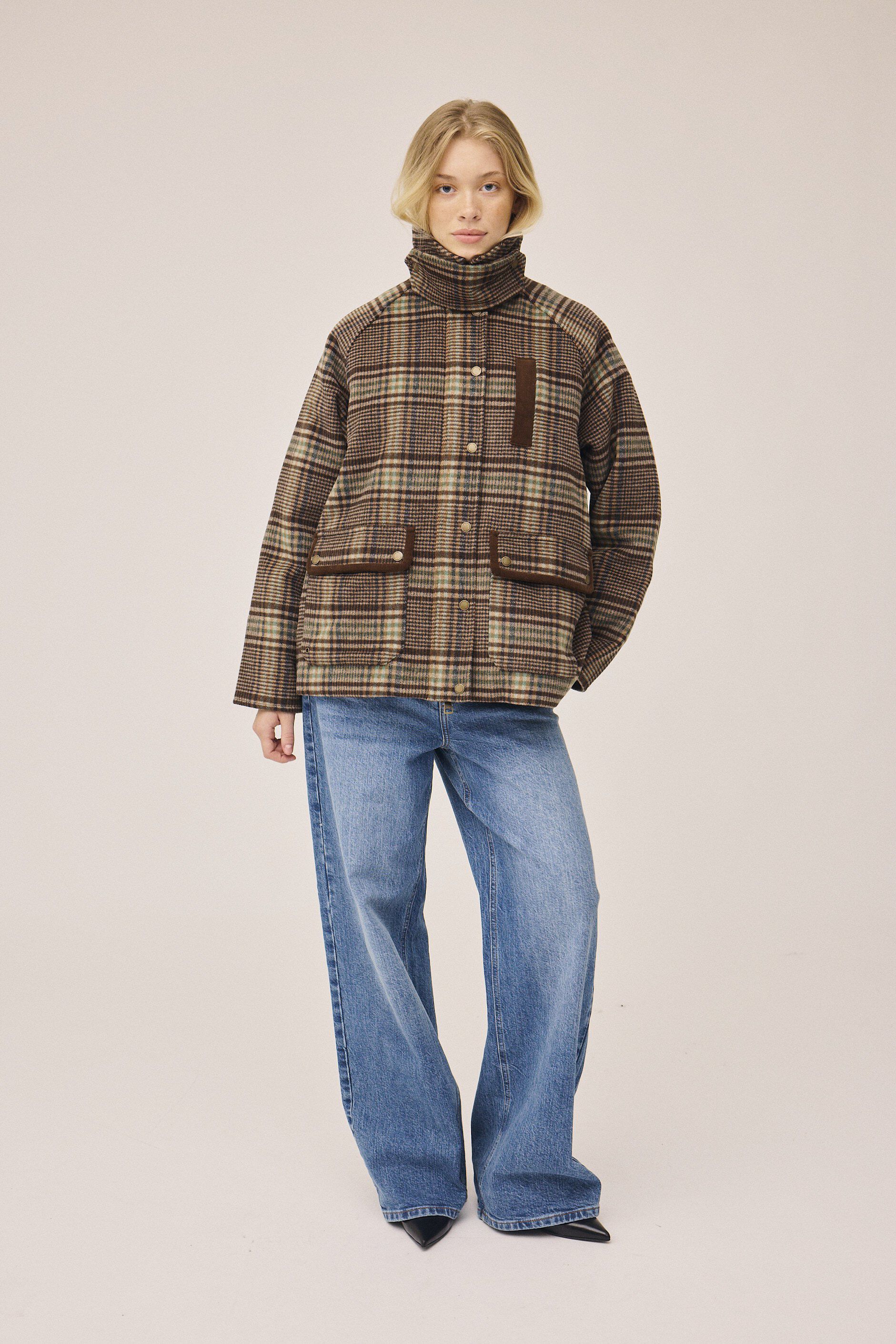 Emmy Wool 9 Jacket with corduroy details - GRS