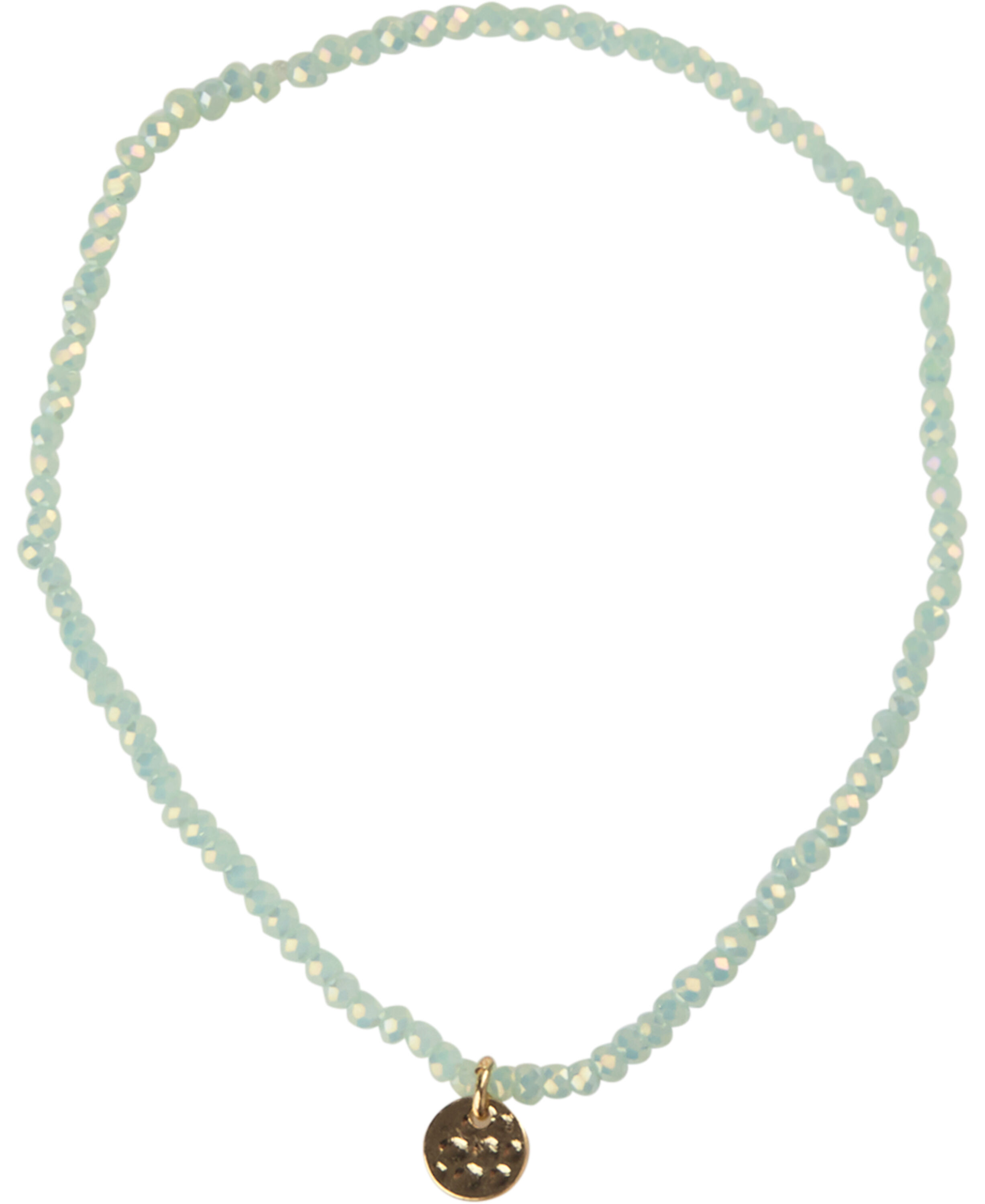 INDIE bracelet green, gold-plated