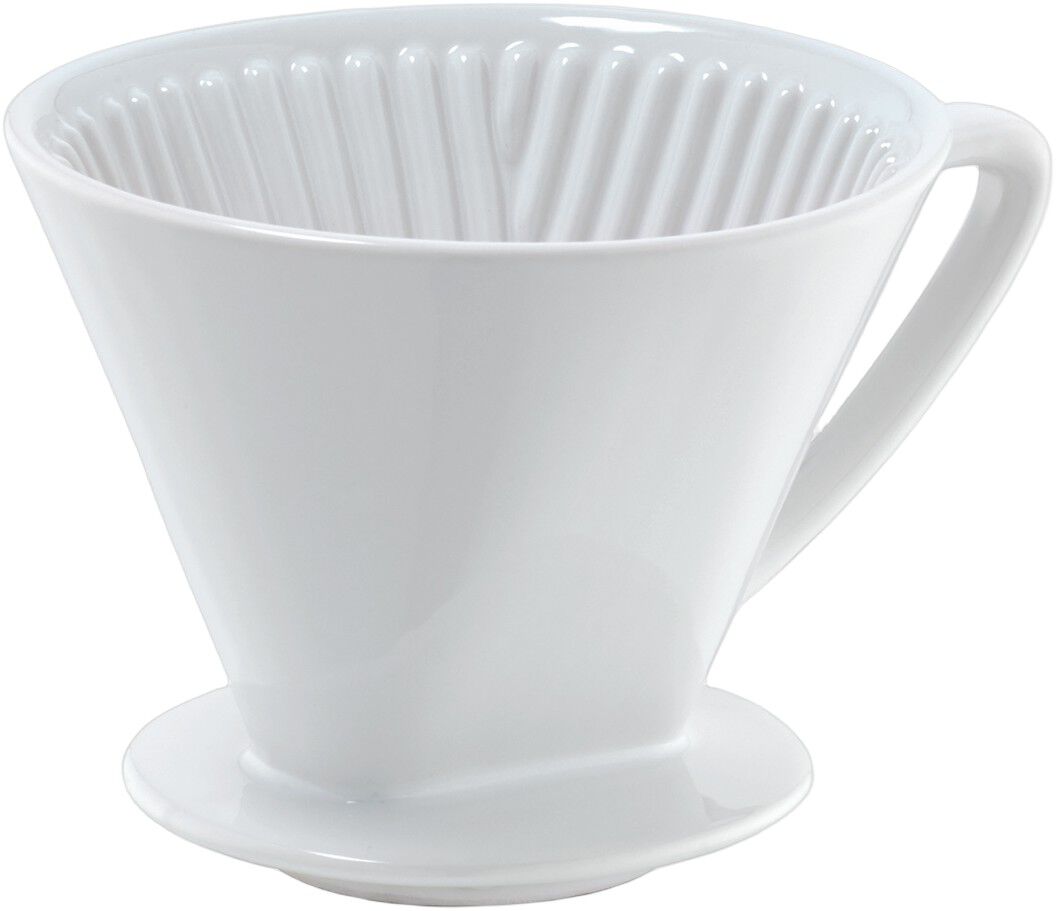 Kaffetragt porcel&aelig;n str. 4, hvid