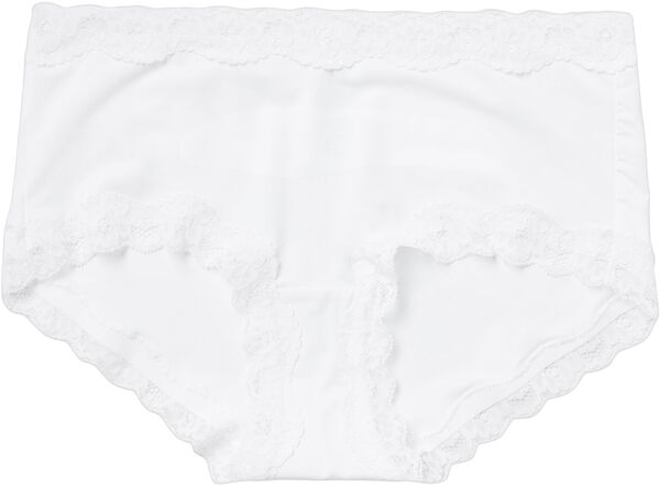 Truser med normal midje og blondekant