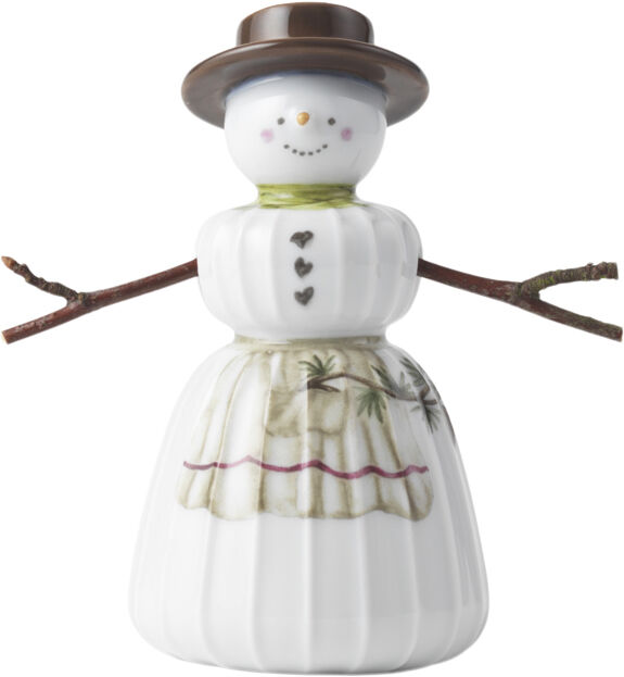 Hammersh&oslash;i Christmas Sn&oslash;kone H11 hvit m. deko