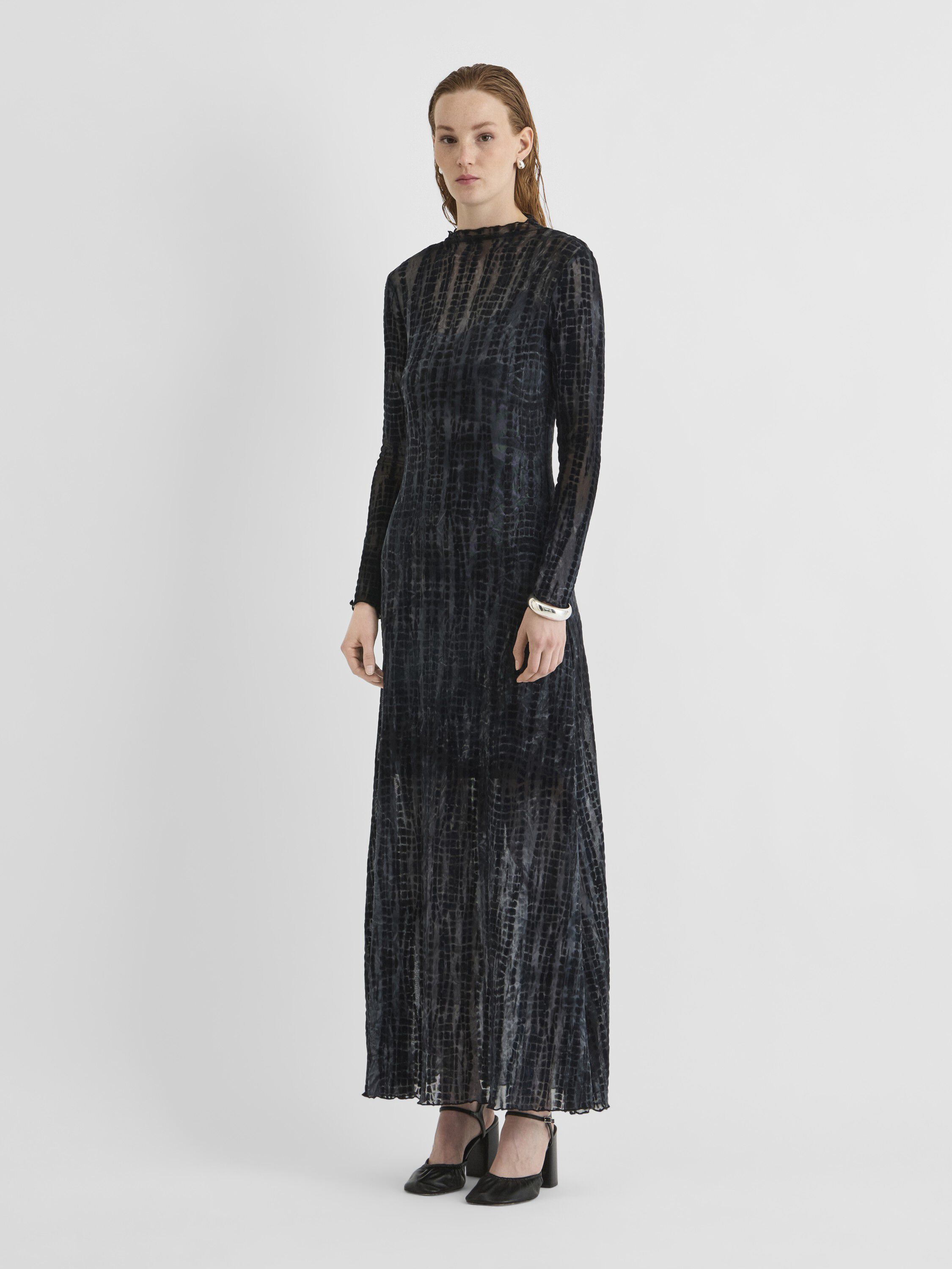 Rouasra L/S O-Neck Maxi Dress