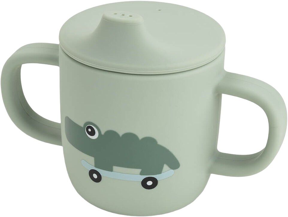 Silikone tudkop 2 h&aring;ndtag Playground Gr&oslash;n