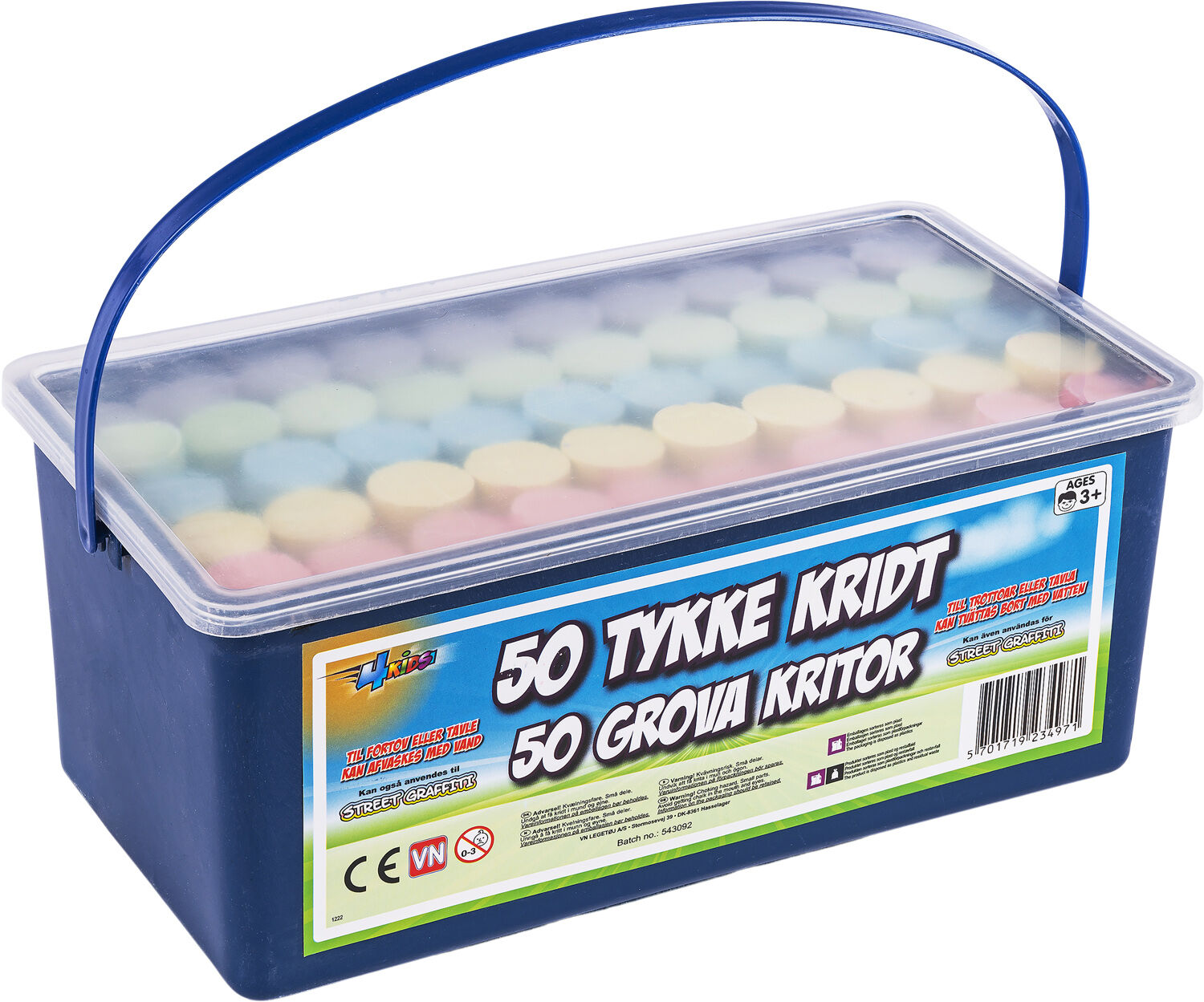 4-KIDS 50 TYKKRIDT FARVET