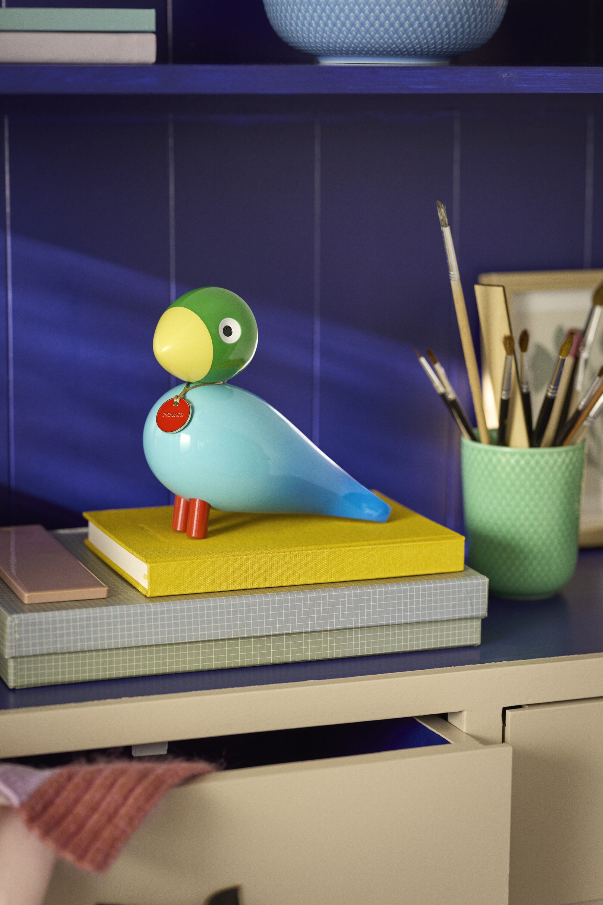 Story Bird Styrke H15. 5 cm bl&aring;
