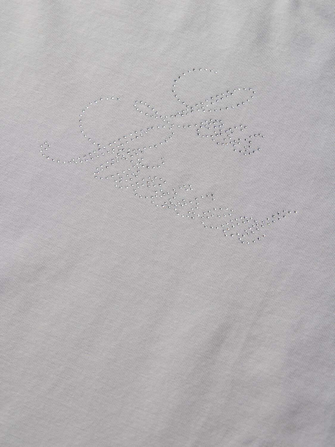 JXGIGI STR SS RHINESTONE TEE JRS LN