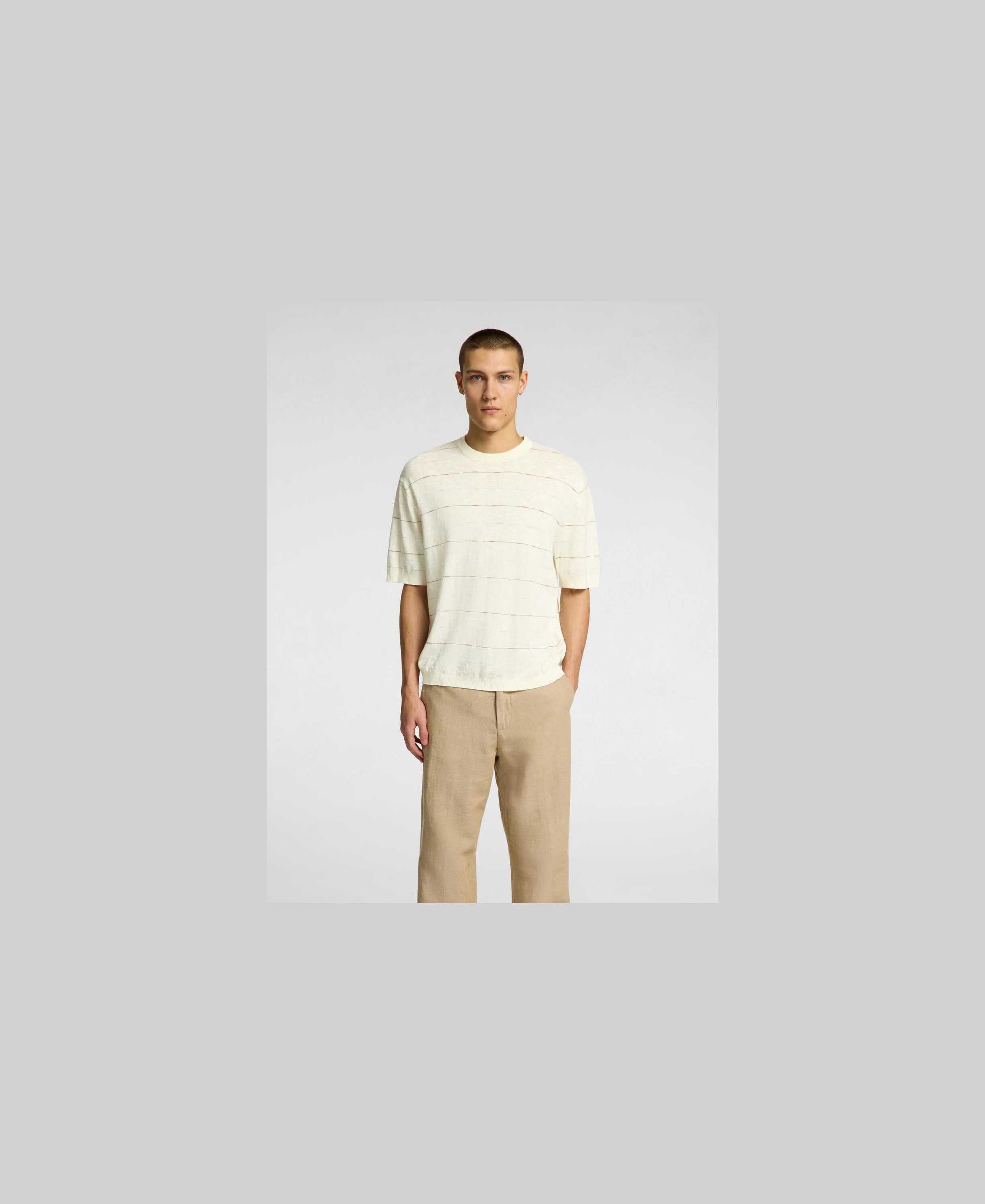 SLHBERG SUN SS KNIT RELAXED TEE