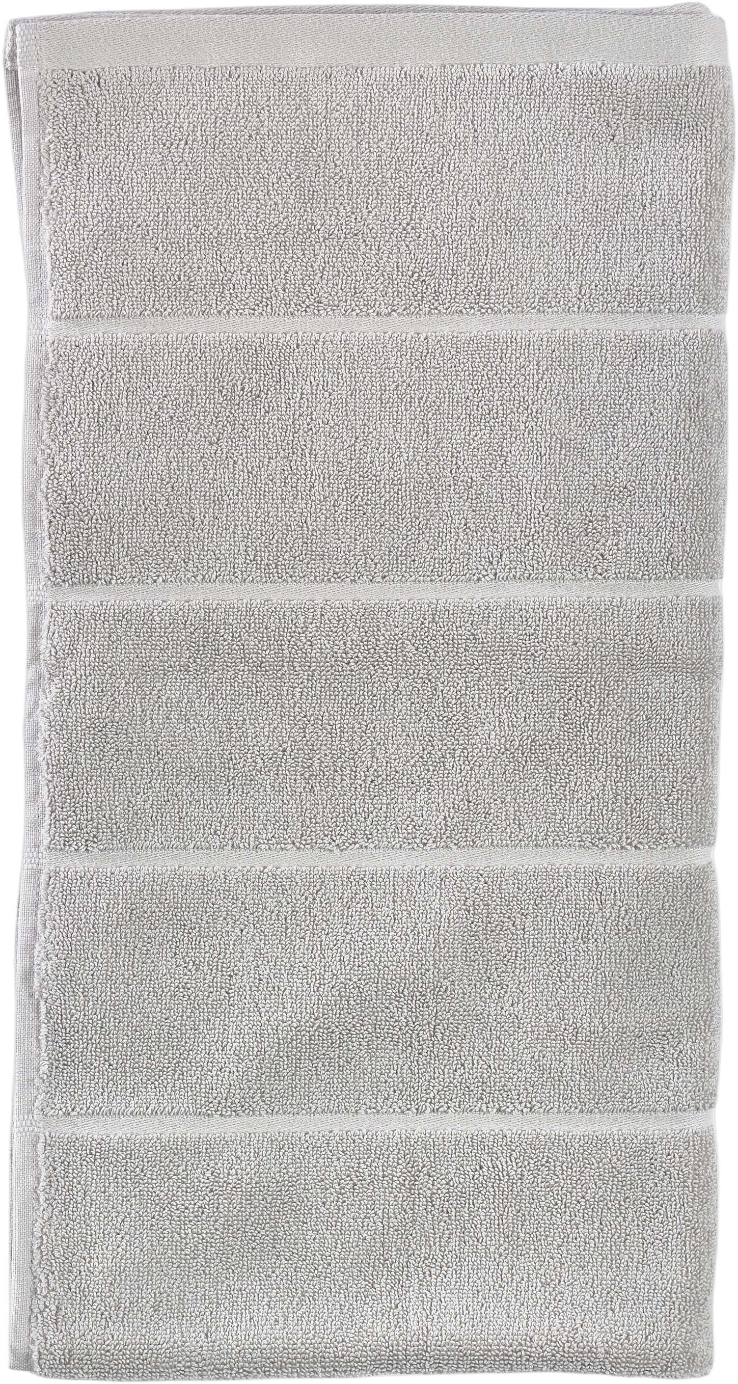 H&aring;ndkle Sauna 50x100 White/Soft Grey/Eucalyptus