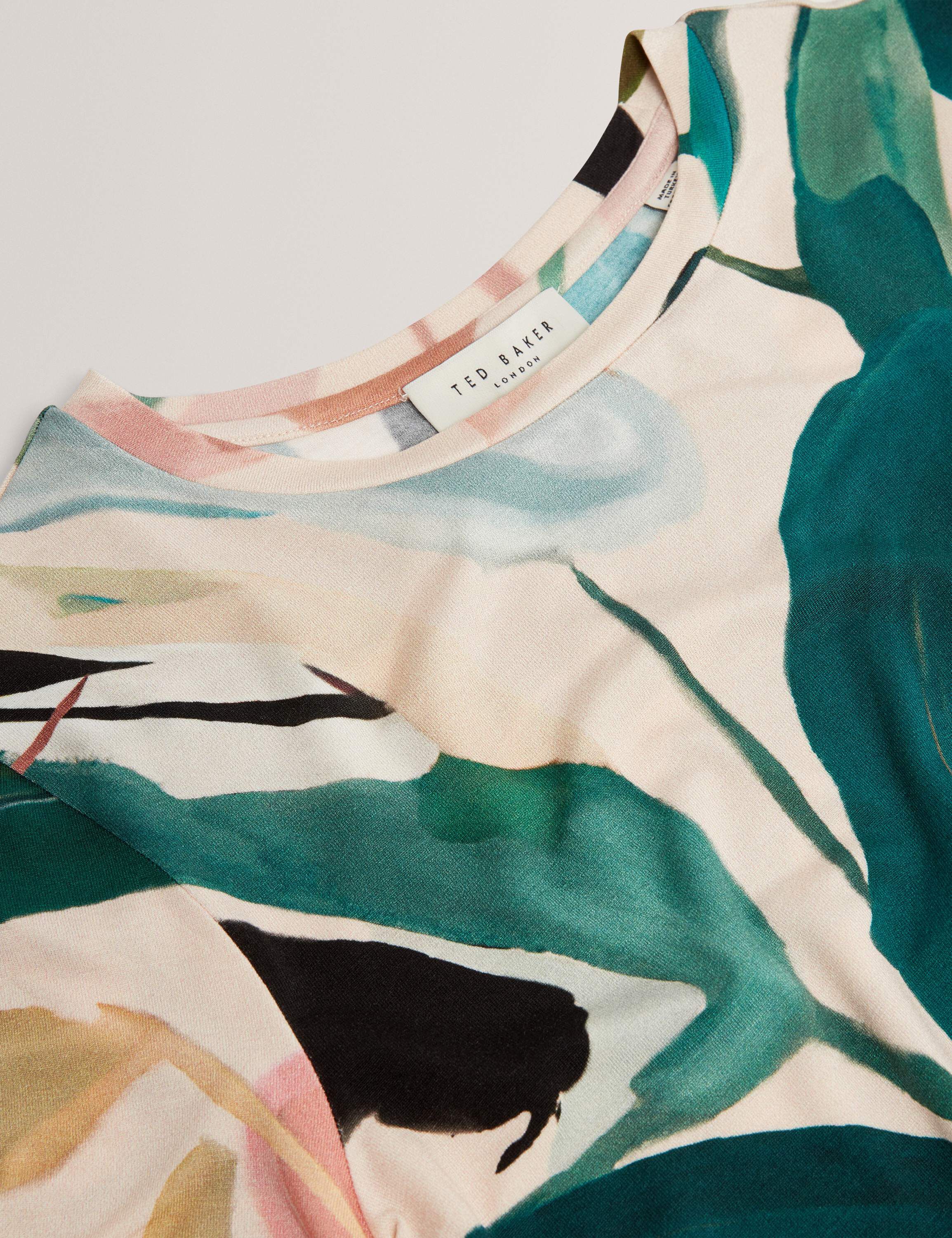 HAIILEY Printed Fitted Short Sleeve