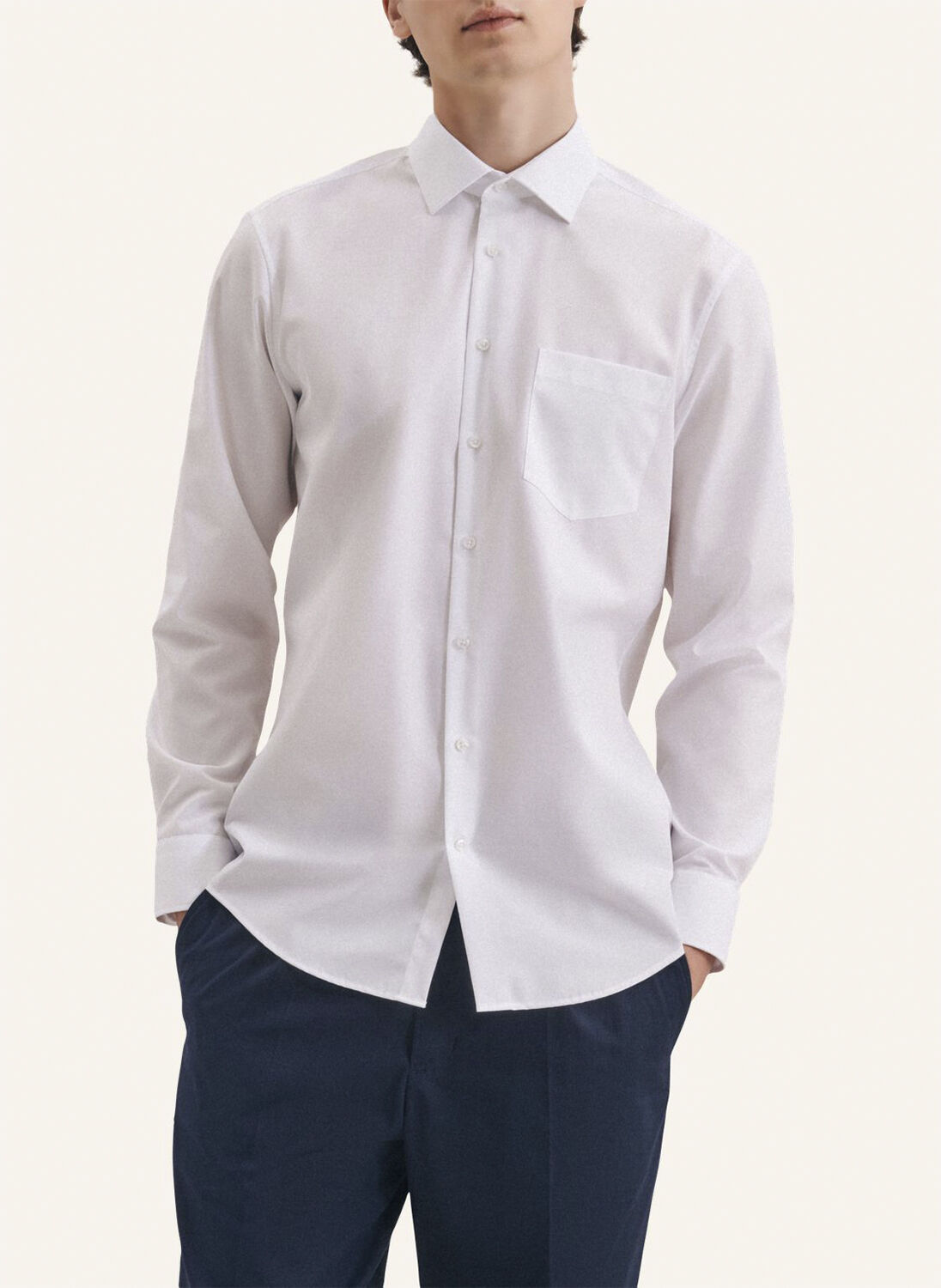 Business Shirt Regular Long sleeve Kent-Collar Uni