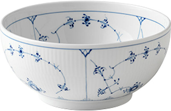 Musselmalet riflet 180 cl. skål