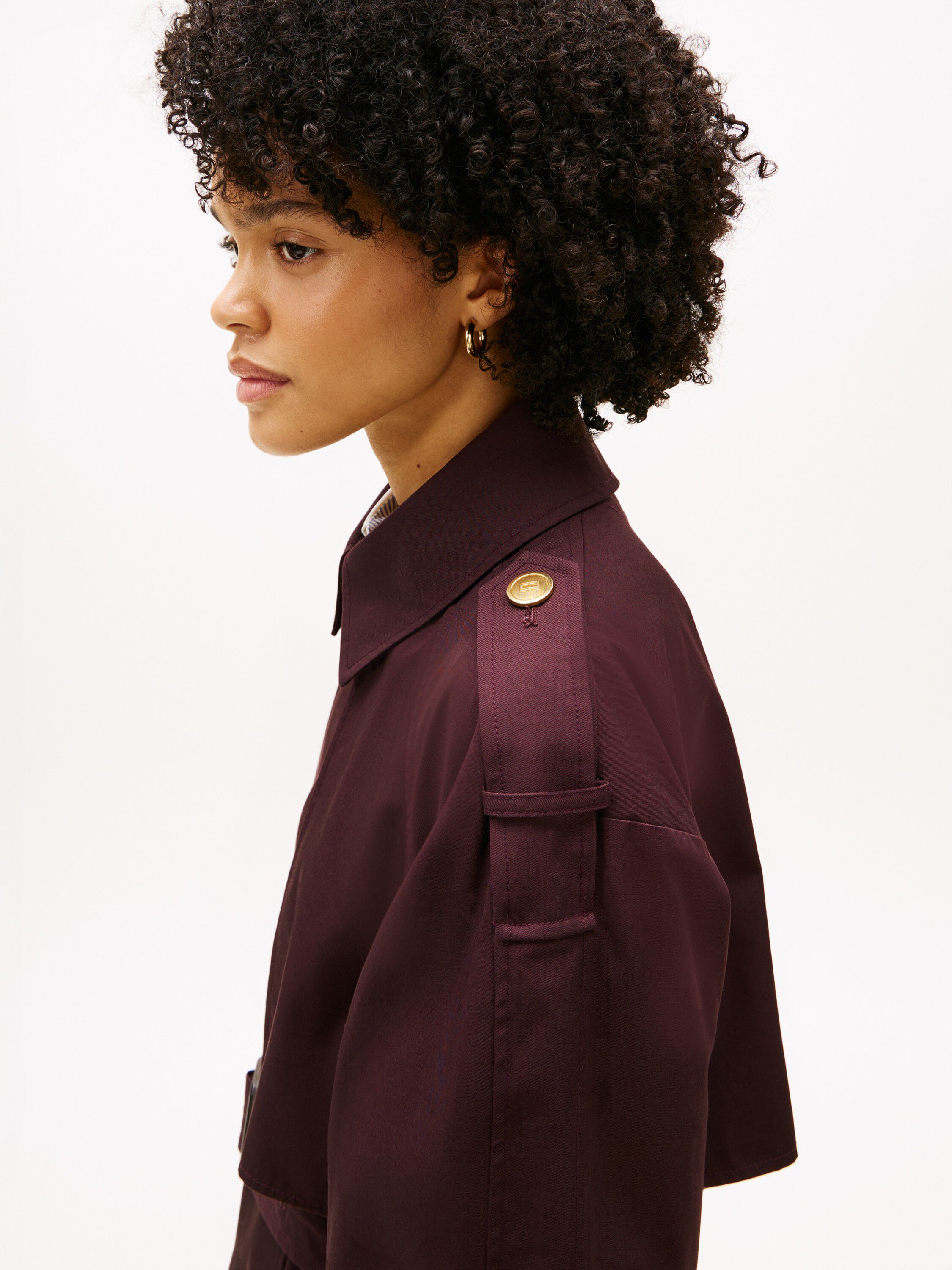 OVERSIZED COTTON TRENCH COAT