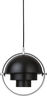 Multi-Lite Pendant - Small (Base: Chrome, Shade: Black Semi Matt)