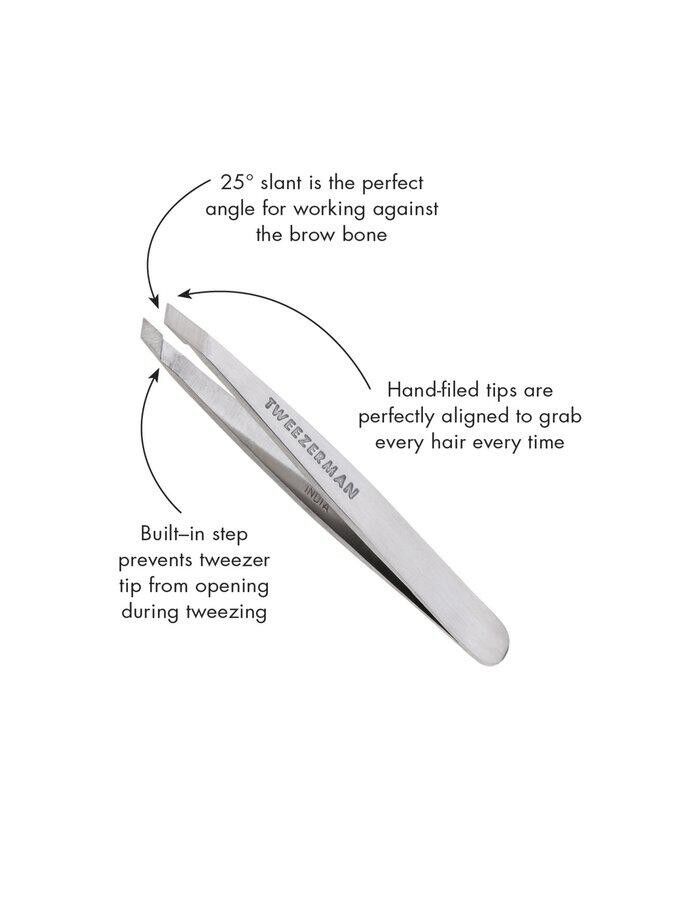 Tweezerman Retail Mini Slant Tweezer Classic Stainless