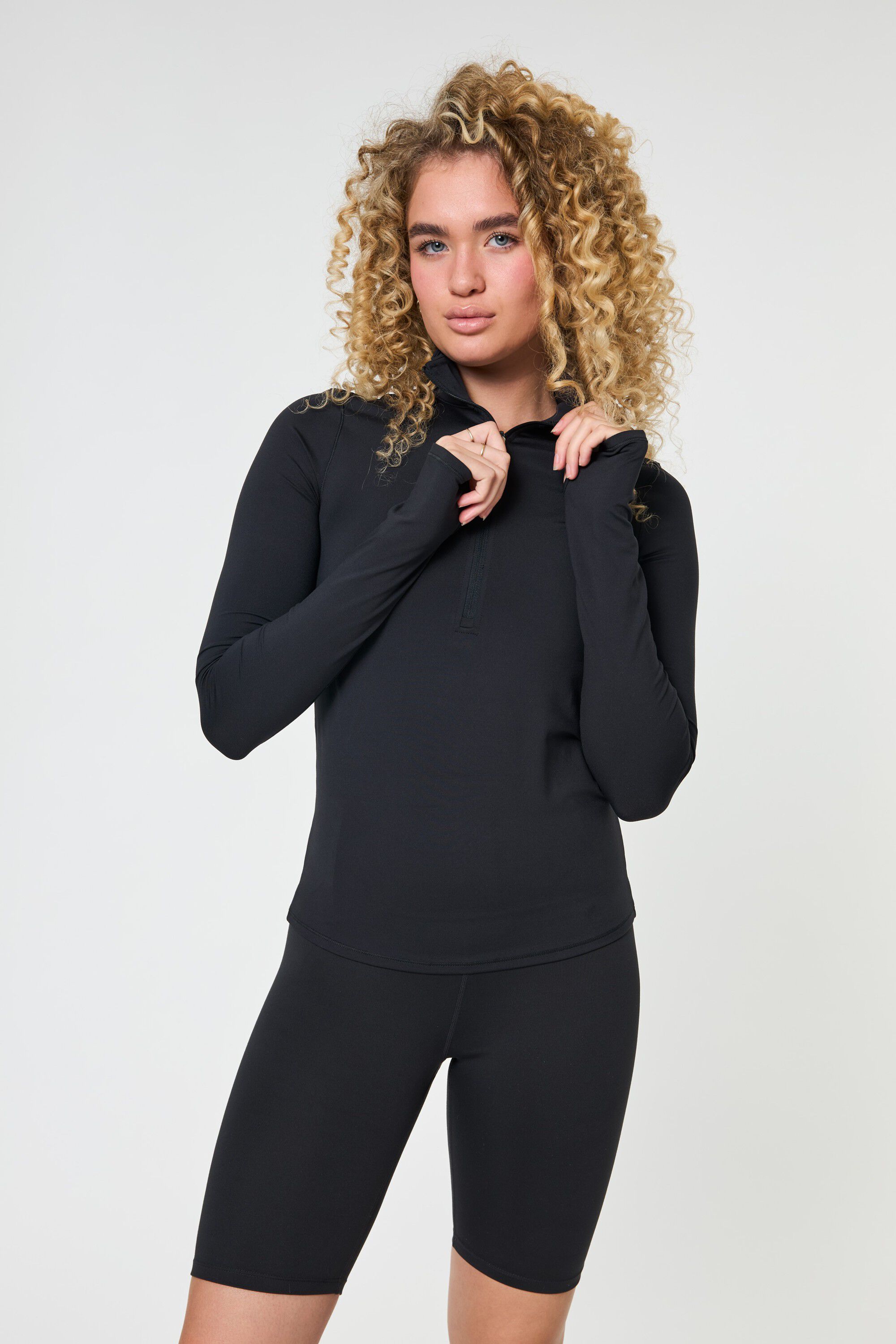 Reset Long Sleeve Mock Neck, Half Zip
