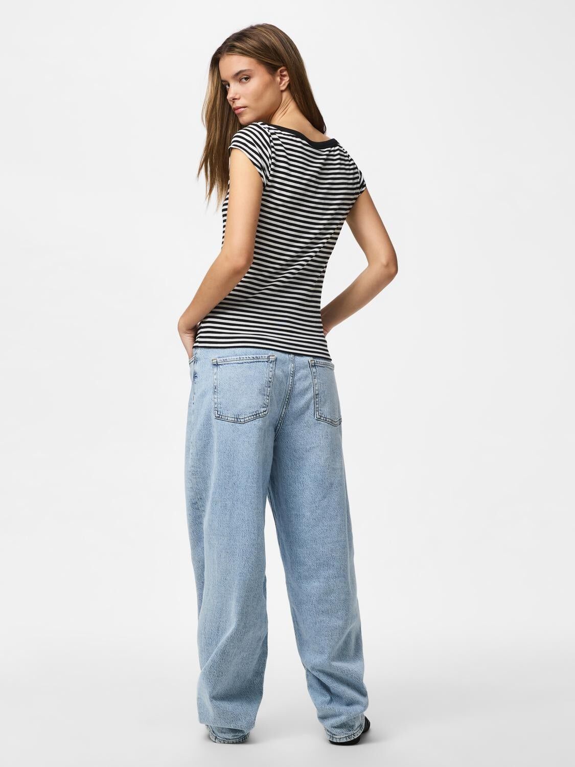 Pcsof C/S Boatneck Top Jrs Dm