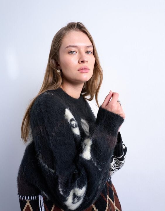 Tssasha Patchwork Pullover