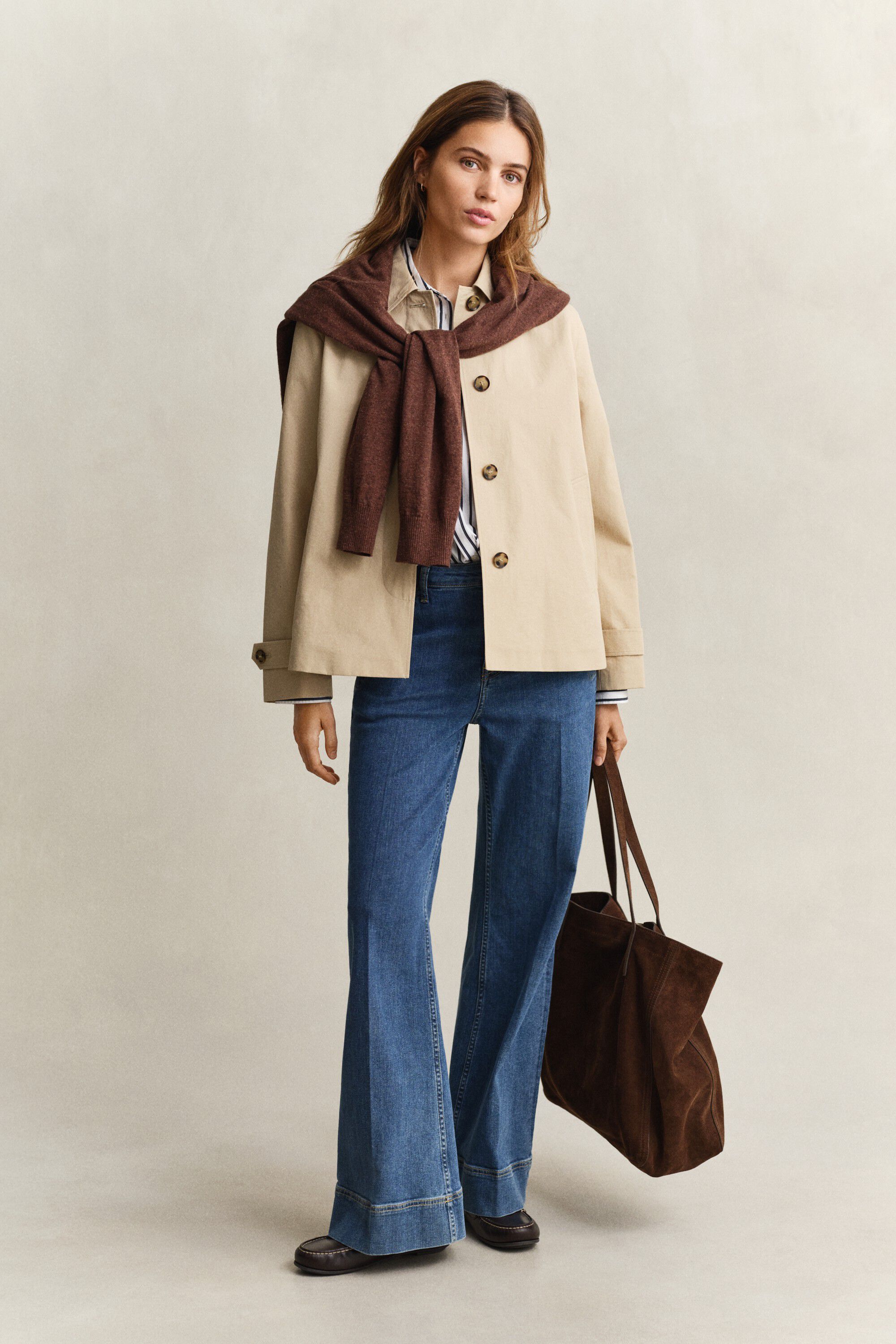 SHORT COTTON BLEND CAR COAT