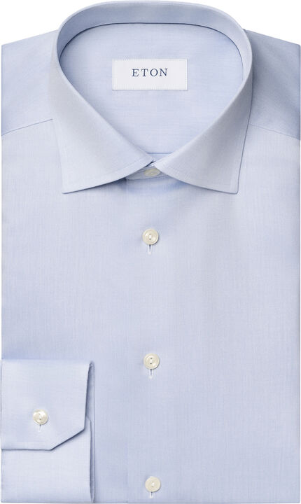 Contemporary Fit Light Blue Signature Twill Shirt