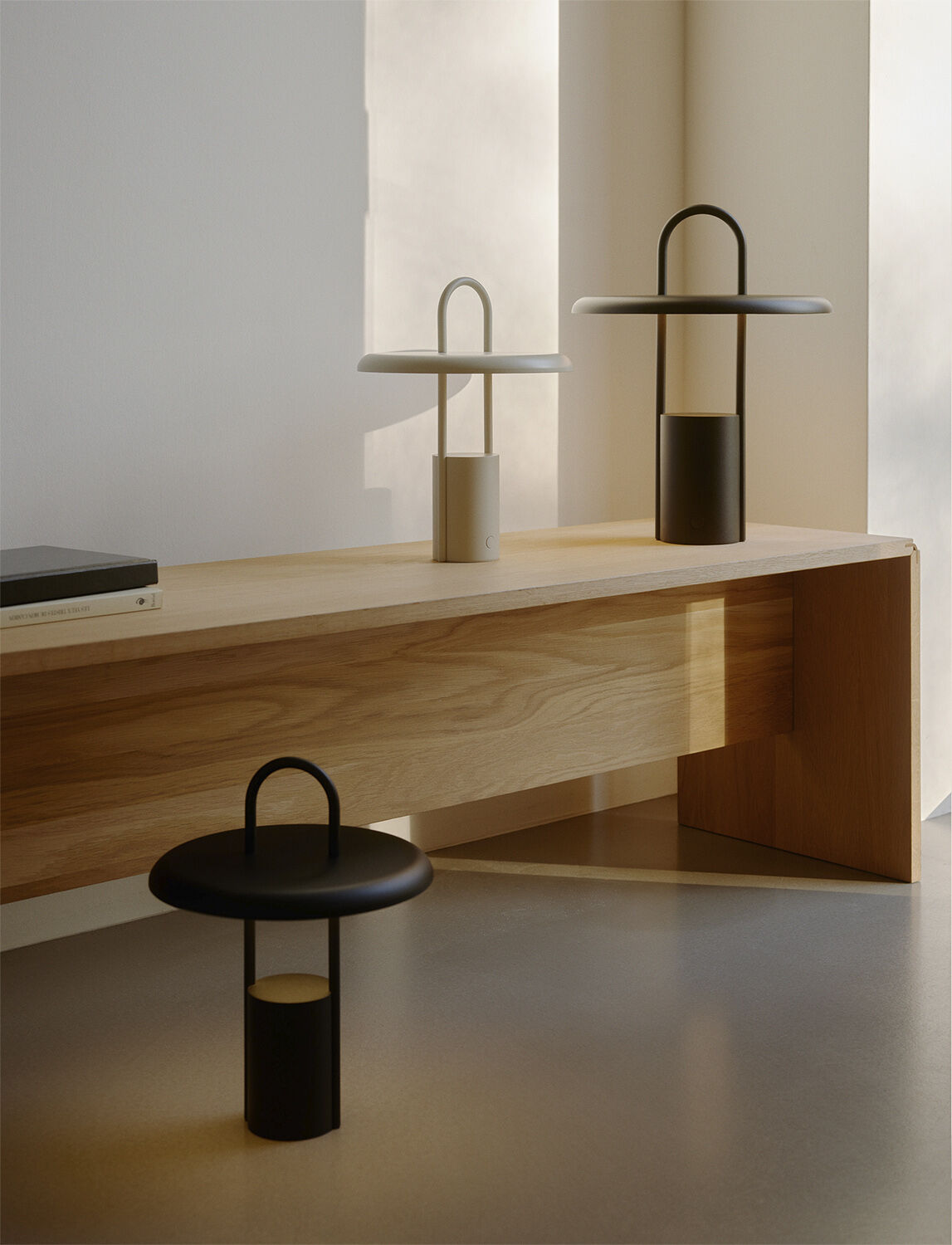 Pier portable LED lampe H 33. 5 cm black